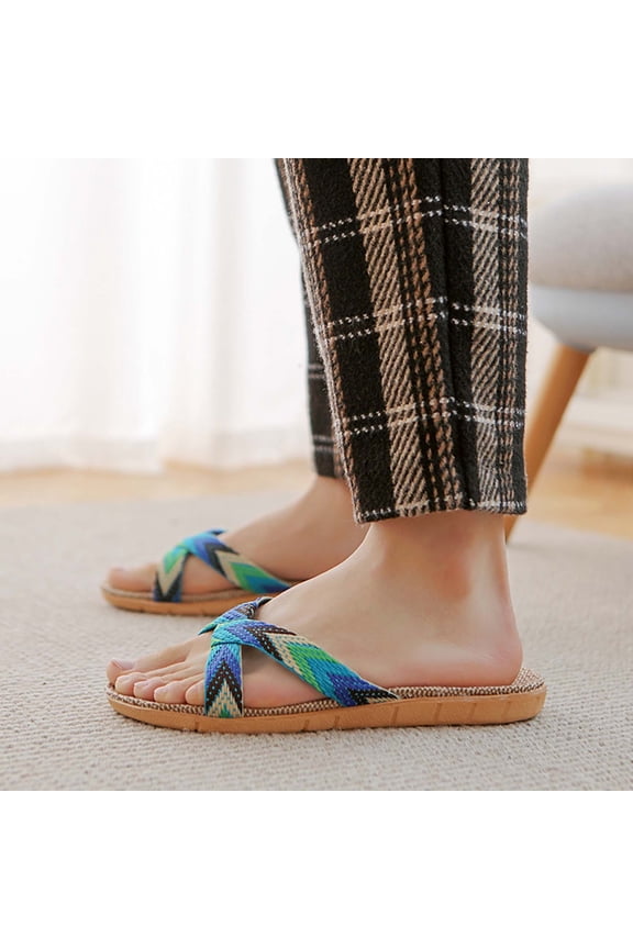 Bedroom Slippers Women Breathable Comfort Trendy Womens Summer Sandals Jeweled Shimmer BOHO Shower Shoes Slide Sandals Beach Slip on Sandals Indoor Non-Slip Slides Gifts for Mom