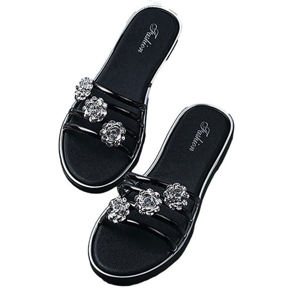 WIZUTIZ Bedroom Slippers Women Sports Casual Walking Womens House Shoes Summer EVA Soft Slippers Slide Sandals Beach Slide Sandals Outdoor Non-Slip Slippers for Ladies Mom Christmas Gifts