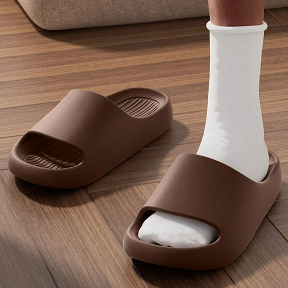 WIZUTIZ Bedroom Slippers Women Vintage Casual Breathable Womens Slide Sandals Summer Soft EVA Slip on Sandals Slides Beach Slippers Indoor with Arch Support Slippers Birthday Gifts