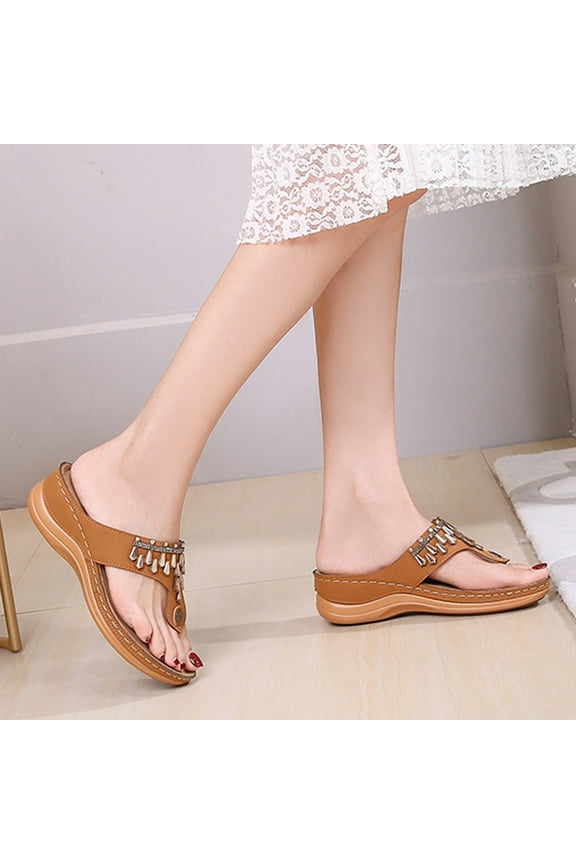 Bedroom Slippers Women Walking Comfort Retro Slides for Women Summer Soft EVA Slide Sandals Wedge Sandals Shower Shoes Beach Shower Shoes Outdoor Slide Sandals