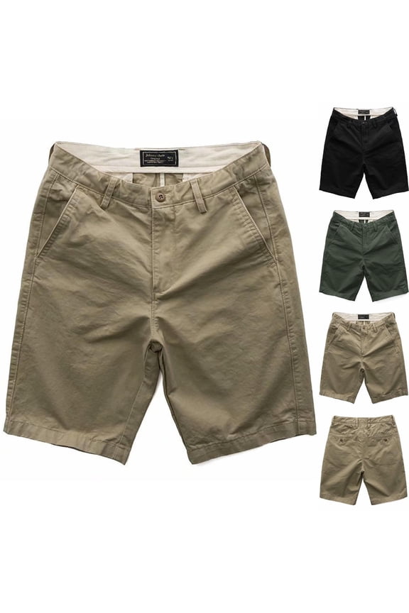 Cargo Shorts for Men Stretch Waist 5 Inch Button Fly Work Chino Short Pants Golf Accessories Business Casual with Pocket