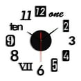 thumbnail image 1 of Latrodar Clock Wall 20inches Arabis English Letters Art Decor Frameless Wall Mount Clock Not Easy to Drop Analog Mute Round Clocks for Living Room Office Classroom Black, 1 of 5