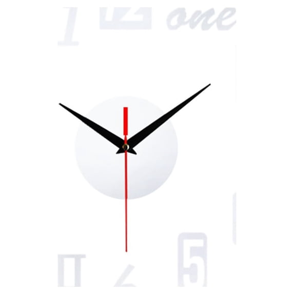 WIZUTIZ Clock Wall 20inches Arabis English Letters Art Decor Frameless Wall Mount Clock Not Easy to Drop Analog Mute Round Clocks for Living Room Office Classroom Silver