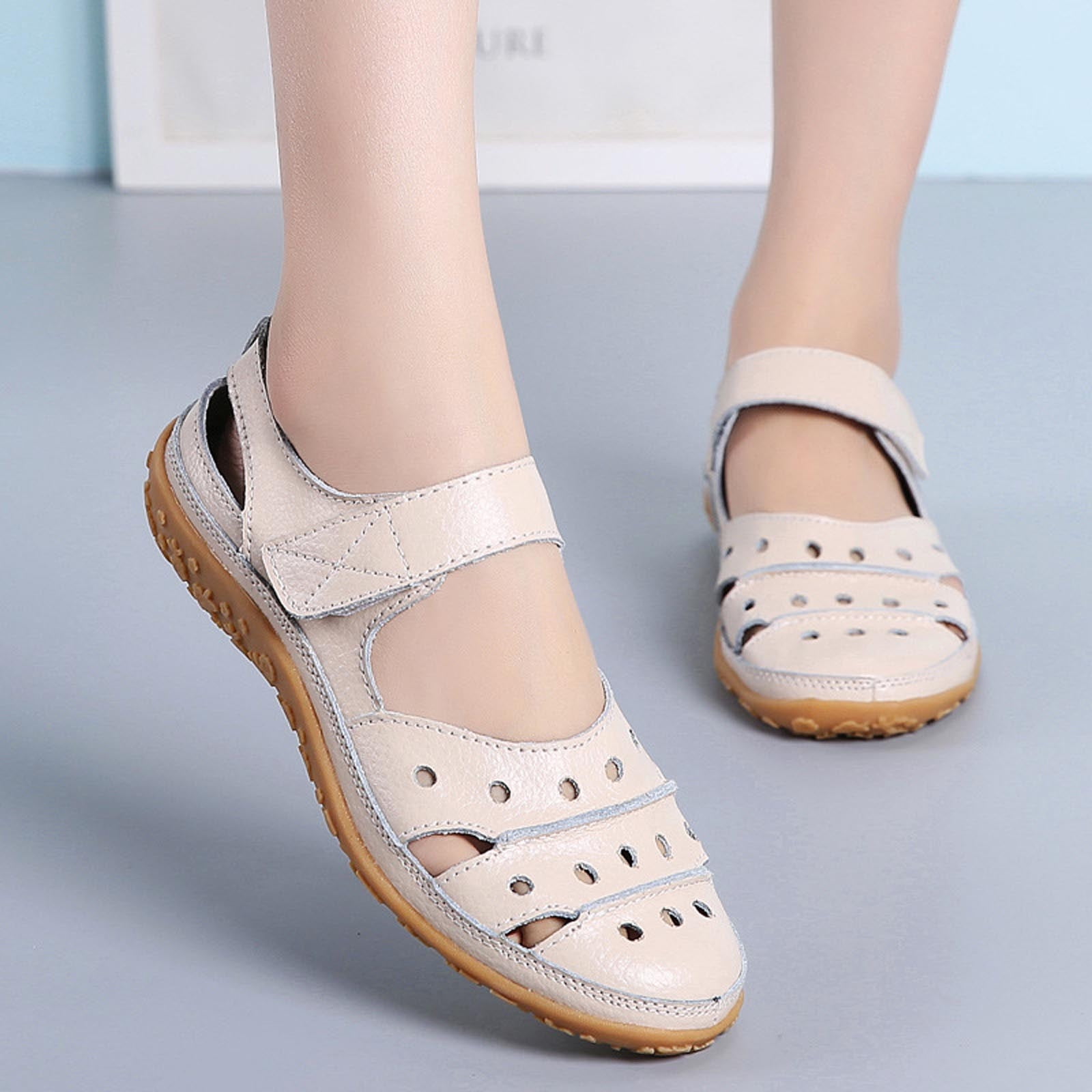 Fancy Sandals Bohemian Flat Bottom Comfort Plus Size Fisherman Shoes main image 1