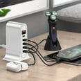 thumbnail image 1 of WIZUTIZ Five USB Port 20W Fast Charging Desktop USB Charger Hub Multi-Device Smart Matching Output Overcurrent Protection Laptop Tablet Phone Home Office Use, 1 of 5