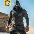 thumbnail image 1 of WIZUTIZ Hooded Upf 50 Long Sleeve Mens Sun Protection Shirts Fishing Hoodies for Men with Face Mask UV Rash Guard Shirts, 1 of 3