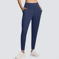 thumbnail image 1 of WIZUTIZ Leggings for Women Breathable Trendy Slim Jogger with Pockets Yoga Pants Elastic Spandex High Waist 7/8 Length Sweatpants Solid Sweatpants for Lady Dance Vacation Blue, 1 of 5