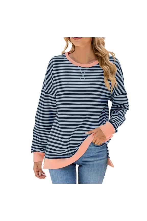 Long Sleeve Tops for Women Oversized Sweatshirt Fashion Ruched Round Neck Blouse Tees For Women Solid Color Loose Short Sleeve Tops Summer Classic T-Shirt