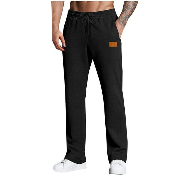 WIZUTIZ Man Track Athletic Trousers Pants Outfit Sweat Pants Sweatshirt for Man Ruched Fall Spring Trousers Pants 2026