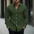 thumbnail image 1 of WIZUTIZ Men’s Casual Printed Shirt Button Down Turndown Collar Long Sleeve Shirt Soft Lightweight Comfy Breathable Fashion Modern Fit Shirt, 1 of 5