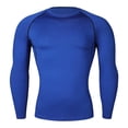 thumbnail image 1 of WIZUTIZ Men's Long Sleeve Compression Shirts Elastic Cool Dry Workout Running Shirts, Moisture Wicking Sport Base Layer Top, 1 of 5