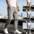 thumbnail image 1 of WIZUTIZ Men's Outdoor Jogging Casual Sweatpants Stretch Waist Lightweight Cargo Pants, 1 of 5