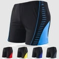 thumbnail image 1 of WIZUTIZ Men's Quick-Dry Swimwear Stretch Swimsuits Solid Basic Long Swim Sport Swim Trunks Board Shorts Beach Holiday Outfits, 1 of 3
