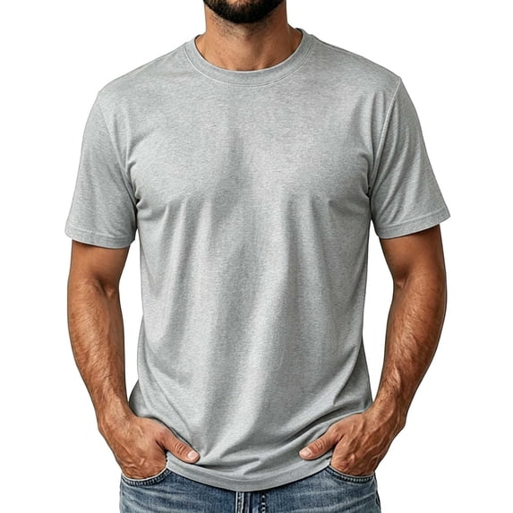 WIZUTIZ Men's Short Sleeve T-Shirt Solid Color Crew Neck Sports Athletic Top Polyester Spandex Breathable Quick-Dry for Exercise Fitness Daily Wear Mens Fashion