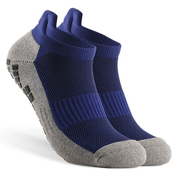WIZUTIZ Men's Soccer Socks Moisture Wicking Breathable Cushioned Sole Low Cut Athletic Socks Breathable Hiking Walking Socks