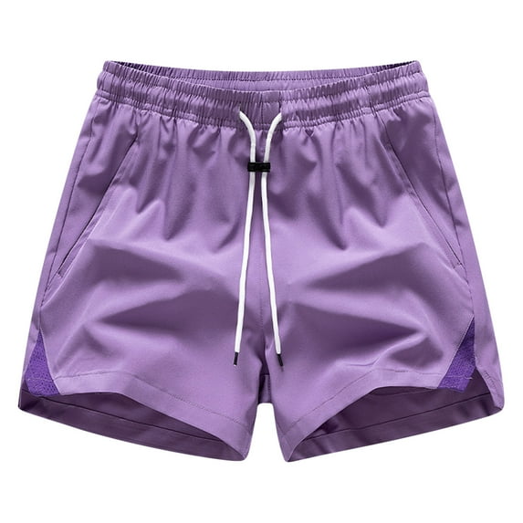 WIZUTIZ Men's Workout Running Shorts Quick Dry 5" Active Gym Short with Pockets Lightweight Breathable Athletic Shorts