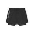 thumbnail image 1 of WIZUTIZ Mens 2 in 1 Athletic Running Shorts with Liner Active Quick Dry Gym Workout Sports Shorts with Zipper Pockets, 1 of 5