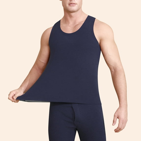 WIZUTIZ Mens Athletic Compression Shirts Sleeveless Workout Tank Top Sports Base Layer Running Basketball Pullover Blouse