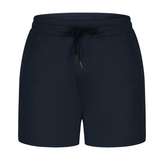 WIZUTIZ Mens Athletic Shorts, Men Fashion Casual Pocket Drawstring Elastic Design Body Building Shorts