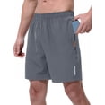 thumbnail image 1 of WIZUTIZ Mens Athletic Shorts Running Shorts Quick Dry Workout Shorts 9" Lightweight Gym Basketball Shorts Zipper Pockets, 1 of 5