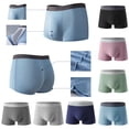 thumbnail image 1 of WIZUTIZ Mens Boxer Briefs Pouch Trunks Support Ball Bulge Enhancing Underwear Stretch Breathable U Convex Panties, 1 of 3