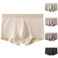 thumbnail image 1 of WIZUTIZ Mens Breathable Boxers Color Matching Stretch Seamless Comfort Underwear Cotton Mid Rise Shorts Soft Comfortable, 1 of 3