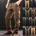 thumbnail image 1 of WIZUTIZ Mens Casual Work Outdoor Trousers Lightweight Hiking Pants with Multi Pockets Plus Flex Ripstop Pants, 1 of 5