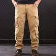 thumbnail image 1 of WIZUTIZ Mens Casual Work Outdoor Trousers Lightweight Hiking Pants with Multi Pockets Plus Flex Ripstop Pants, 1 of 5