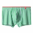 thumbnail image 1 of WIZUTIZ Mens Classic Plaid Underwear Boxers Breathable Comfy Cotton Boxer Briefs Lounge Sleep Shorts, 1 of 2