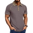 thumbnail image 1 of WIZUTIZ Mens Henley Shirts Short Raglan Sleeve Fashion Button T Shirt Casual Collared Golf Shirt, 1 of 4