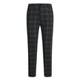 thumbnail image 1 of WIZUTIZ Mens Pants, Men Casual Fashion Button Zipper Closure Plaid Casual Pencil Pants Trousers Today Discount, 1 of 4