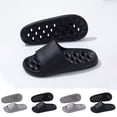 thumbnail image 1 of WIZUTIZ Mens Quick-Dry Shower Slippers Slip-On Drain Holes Summer Indoor Slippers Soft House Bathroom Open Toe Comfort Slides, 1 of 5