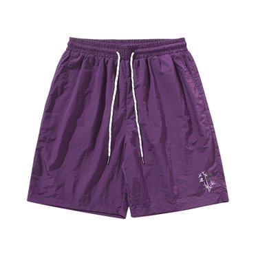 WIZUTIZ Mens Shorts Casual, Men's Style Solid Color Drawstring Pocket Elastic Waist Casual Work Shorts Clearance Sales