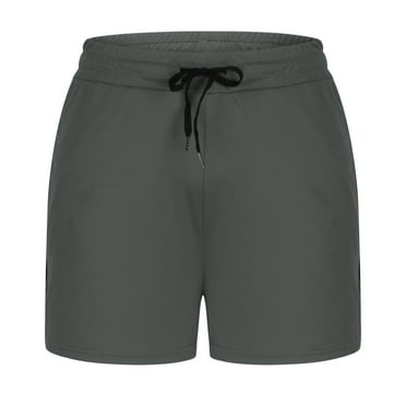 WIZUTIZ Mens Shorts, Men Fashion Casual Pocket Drawstring Elastic Design Body Building Shorts Reduced Price