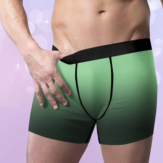 WIZUTIZ Mens Support Boxer Briefs Underwear Stretch Flyless Anti-Chafing Moisture Wicking Breathable Trunks Brief Underwear