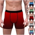 thumbnail image 1 of WIZUTIZ Mens Support Boxer Briefs Underwear Stretch Flyless Anti-Chafing Moisture Wicking Breathable Trunks Brief Underwear, 1 of 3