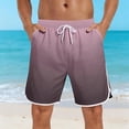 thumbnail image 1 of WIZUTIZ Mens Swim Trunks 9 Inch with Mesh Liner Quick Dry Bathing Suits Beach Vacation Swimsuit Board Shorts, 1 of 5
