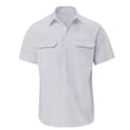 thumbnail image 1 of WIZUTIZ Mens Travel Work Shirts Short Sleeve Casual Button Down Shirts Fashion Double Pocket Solid Color Shirt, 1 of 4
