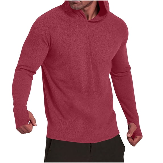 WIZUTIZ Mens UPF 50+ Sun Shirts Long Sleeve Fishing Hoodie Shirt Lightweight Athletic Swim Running Hiking Rash Guard