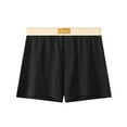 thumbnail image 1 of WIZUTIZ Mens Underwear Boxer Briefs Solid Mid Waist Short Panty Loose Fit Stretch Home Underwear Boxer Briefs, 1 of 3