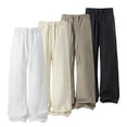 thumbnail image 1 of WIZUTIZ Mens Wide Leg Pants Summer Lightweight Relaxed Fit Drawstring Palazzo Pants Straight Boho Beach Pants with Pockets, 1 of 5