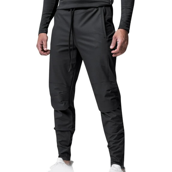 WIZUTIZ Pants for Men, Men's Fashion Drawstring Elastic Waist Multi-Pocket Casual Length Pants Sale