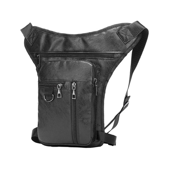 WIZUTIZ Shoulder Pack Motorcycle Drop Leg Bag Outdoor Waist Pack For Men Women Travel Sports Bike Riding Cycling Fishing Camping Hiking Thigh Waist Pouch Womens Shoulder Bags Easy Black
