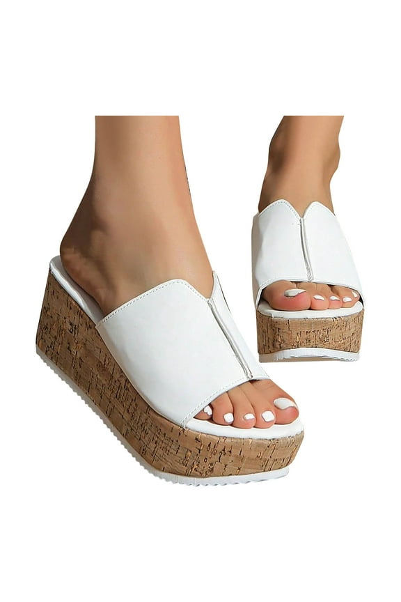 Shower Sandals Women Soft Trendy Lightweight Womens Slide Sandals Summer BOHO Jeweled Shiny Shower Shoes Platform Heels Slide Sandals Beach Slippers Indoor Sandals Gifts for Mom