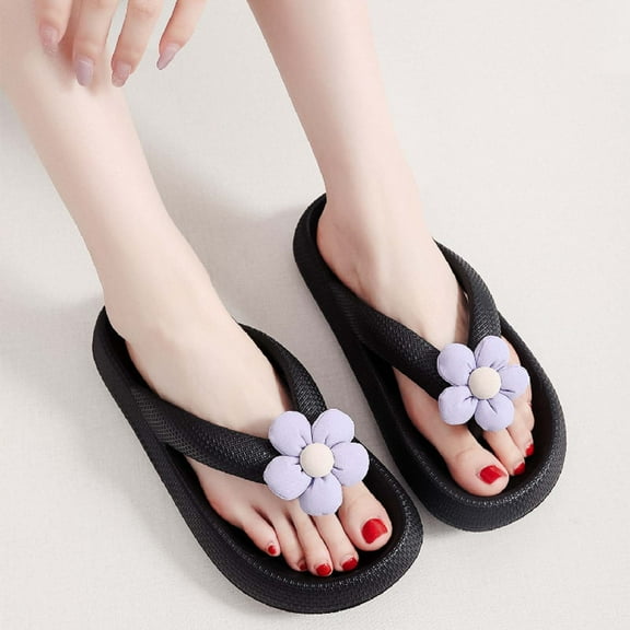 WIZUTIZ Shower Shoes Women Vintage Comfort Breathable Slide Sandals Women Summer Soft EVA Slip on Sandals Slide Sandals Beach Slides Outdoor Breathable Non-Slip Slip on Sandals for Older Women