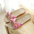 thumbnail image 1 of WIZUTIZ Shower Slippers for Women Soft Women's Slide Sandals Summer Bow Tie Slides Slide Sandals Knitted BOHO Beach Slides Outdoor Non-Slip Slide Sandals Mother's Day Gifts, 1 of 6