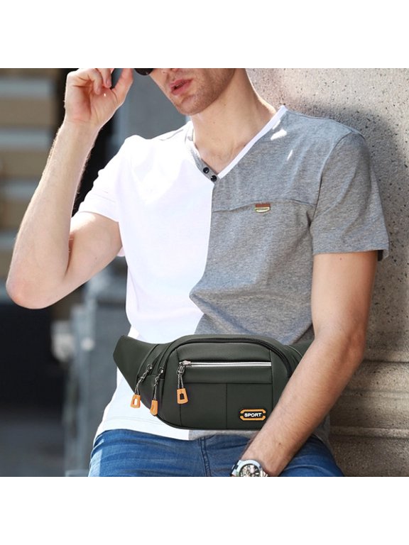 Sling Bag for Men Running Chest Bag for Men Mini Crossbody Bags with Adjustable Shoulder Strap Shoulder Bags Gym Bags for Men Solid Bags Easy Carry Any Phone Bag Green
