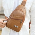 thumbnail image 1 of WIZUTIZ Sling Bag For Men Women Shoulder Backpack Chest Bags Crossbody Daypack With Earphone Hole For Hiking for Men Womens Chest Bags Womens Messenger Bags Yellow, 1 of 5