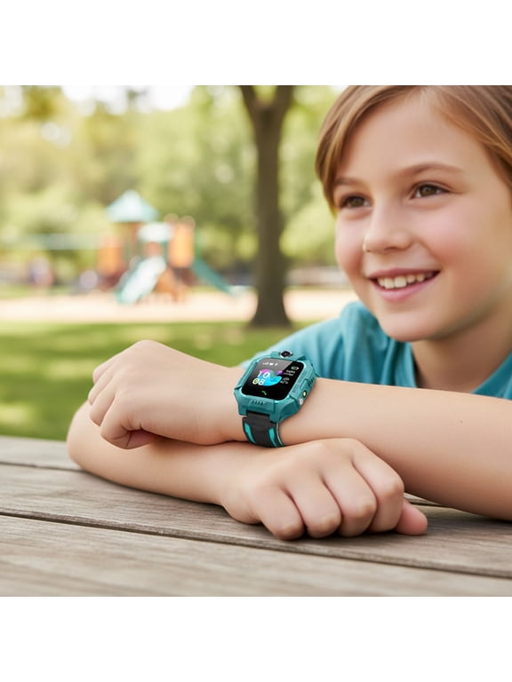 Smart Watch Phone With Two Way Call GPS LBS Positioning Waterproof Touchscreen Games Video E Book Alarm Camera Long Battery Life For Daily Wear Learning Travel
