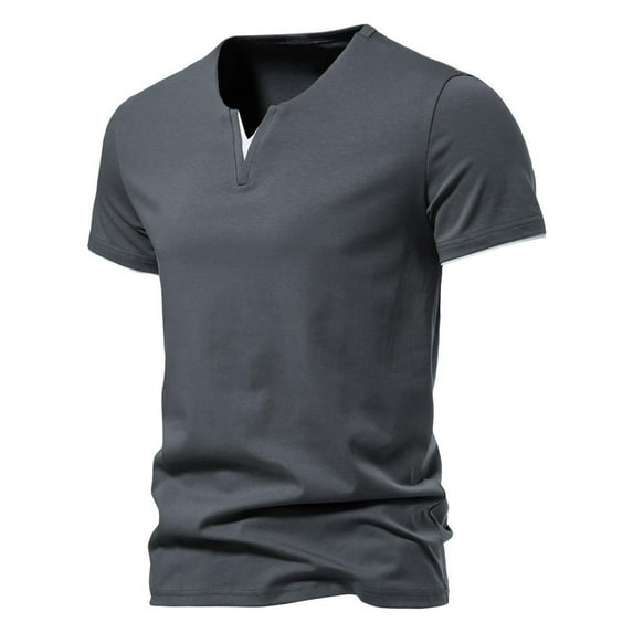 WIZUTIZ Summer Tops for Mens 2024, Men's Short Sleeve T-shirt Running Sports Leisure Quick Drying Sportswear Festival Gift